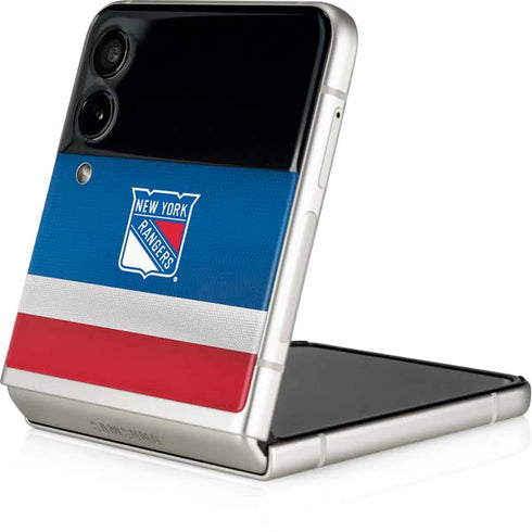 NHL New York Rangers Jersey Galaxy Z Flip3 5G Skin
